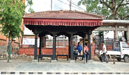 Falcha-style bus stops blend culture with commuting in Kathmandu